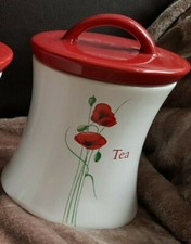  Dunelm Poppy Tea Storage Jar