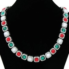 Hip Hop Square CZ Tennis Chain