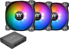 Thermaltake (3-8 Fan Packs) Pure Plus 12 RGB Radiator Fan TT Premium Edition 120