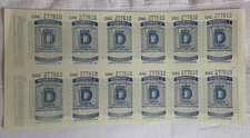 Vintage original petrol ration