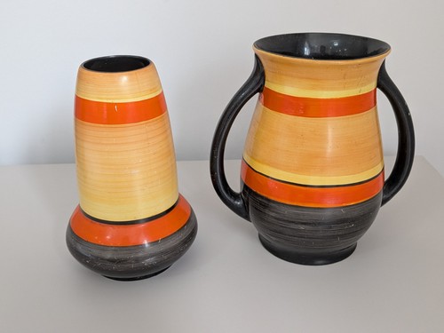 Roskyl british pottery pair - british,