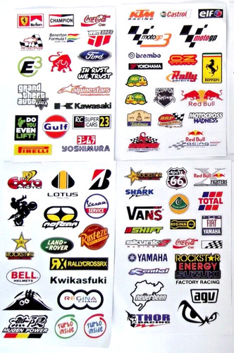 Sheets stickers car - car, bike