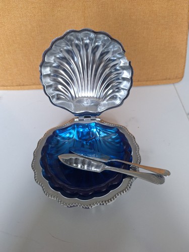 Vintage shell butter dish - vintage,
