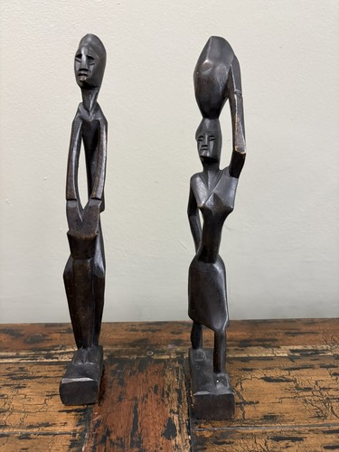 Vintage african carved wooden - vintage,