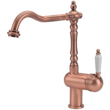 Tre Mercati Little Venice Side Lever Traditional French Kitchen Tap Copper