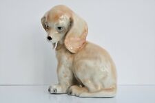 German Figurine Dog Puppy in Ceramic by Arno Apel, 6" tall