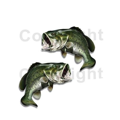 Largemouth bass sticker decal - bass,