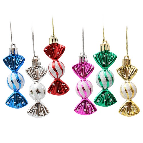 6pc christmas candy hanging - 6pc,