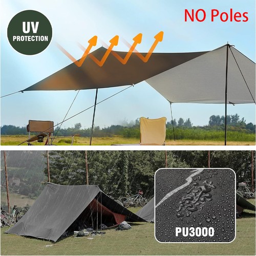 3mx3m camping tarp shelter - 3mx3m,