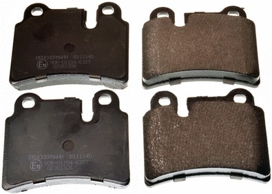 Rear brake pad set disc - rear,