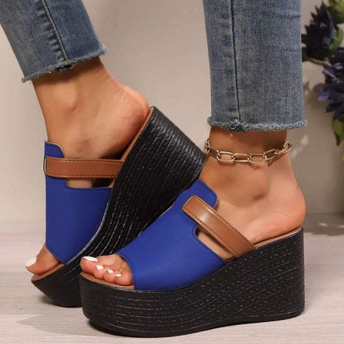 Open toe platform wedge - toe,