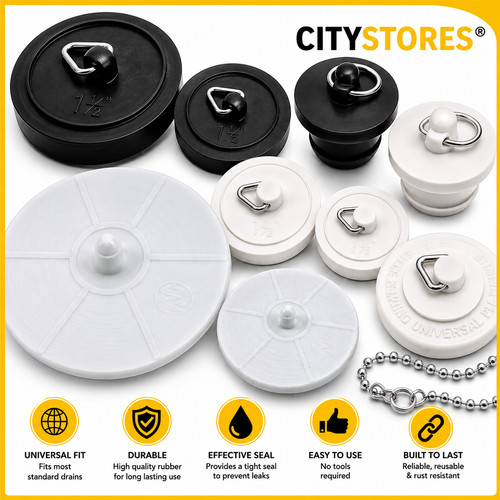 Rubber sink basin plug - sink,