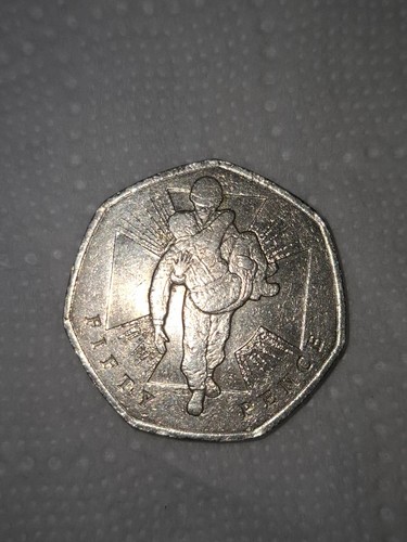 50p rare soldier carrying