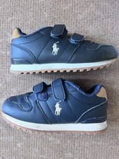 Polo Ralph Lauren Kids' Oryon Runner Style Trainers Navy UK 9 Euro 26 Used