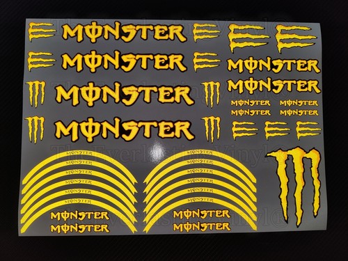 Reflective monster stickers - monster,