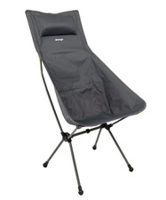 Vango Micro Steel Collapsible Fold Up Compact TALL Chair - India Ink Grey