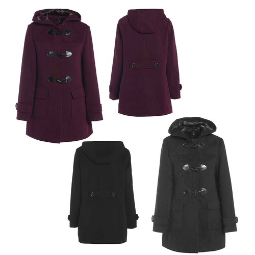Ladies duffle wool coat womens - ladies,