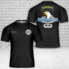 Custom Name US Army 101st Airborne Combat Infantry Badge CIB Airborne T-Shirt 3D