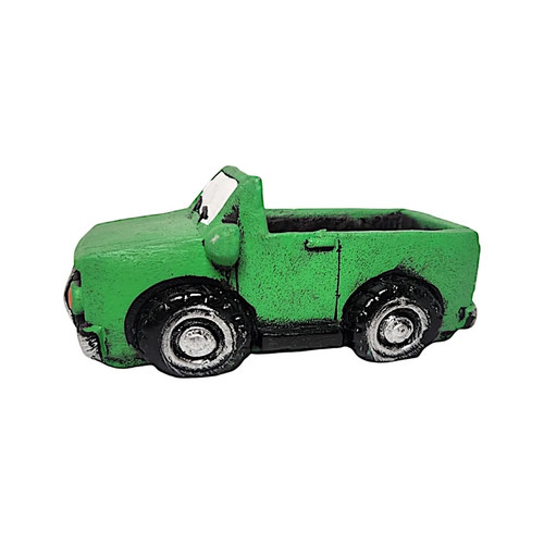 Green vintage pickup truck - vintage,