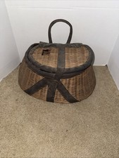 vintage wicker fishing creel