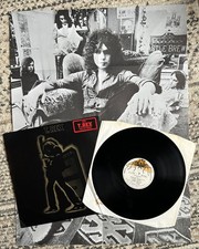 T. Rex Electric Warrior Vinyl LP  1971 Fly Records HIFLY 6 Poster & Inner Sleeve