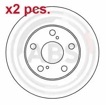 Pcs front brake disc - front,