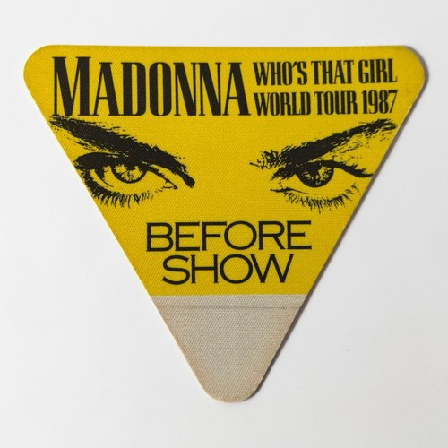 Vintage madonna backstage pass - madonna,