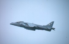 MILITARY AIRCRAFT COLOUR SLIDE ROYAL AIR FORCE RAF HARRIER ZG433 AT BIGGIN HILL.