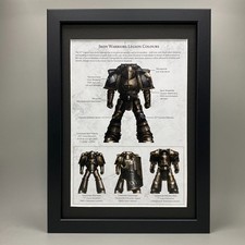 IRON WARRIORS FRAMED ART CHAOS SPACE MARINES HORUS HERESY WARHAMMER 40K 40,000