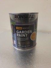 Ronseal Outdoor Garden Paint - For Exterior Wood Metal Stone Brick - Sundial