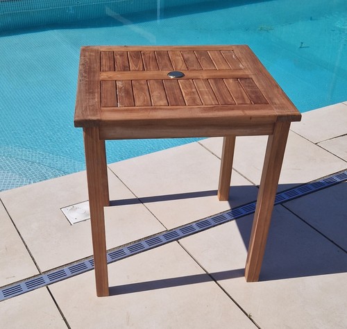 70cm teak square circular - teak,