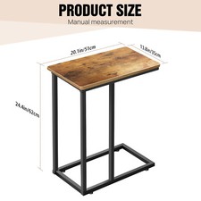 Narrow Side Table Slim Bedside