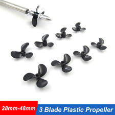 Model Boat 3 BIade Plastic Propeller M3 M4 Right Hand, Left Hand 28mm - 48mm
