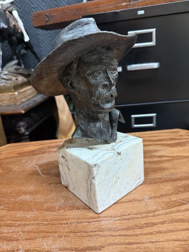 Nice western cowboy bronze - western,