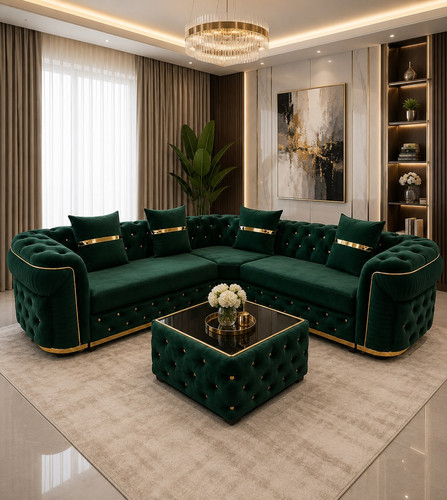 Luxury velvet chesterfield - velvet,