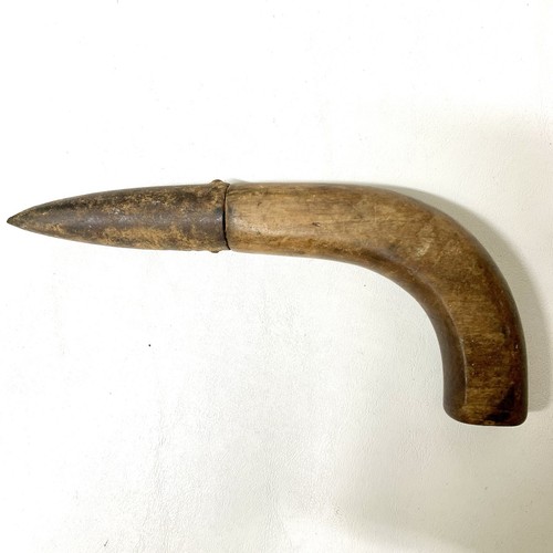 Vintage wood andmetal - wood, dibber