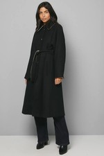 Wallis Black Coat Womens