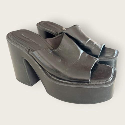 Pull bear black - black, leather