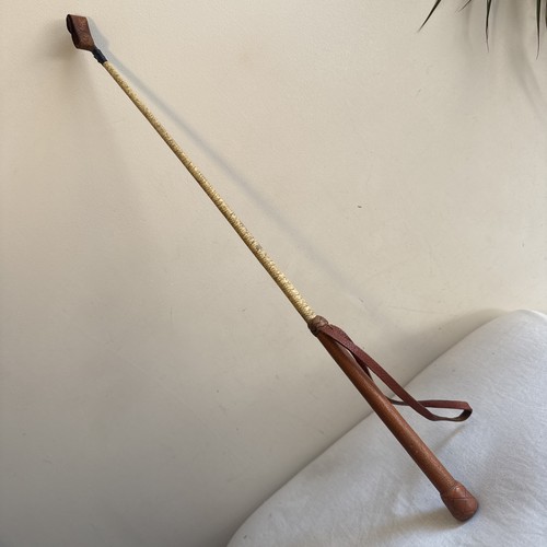 Whip riding crop tan leather - crop,