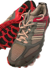 adidas kanadia size 7 Grey and Pink Trainers Running Shoes