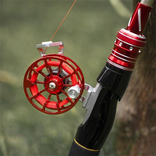 Mini metal ice fishing reel - metal,