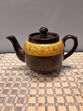 6"vintage GIBSON TEA POT marbled stripe.  