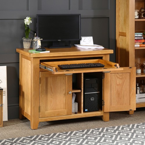 Computer desk cheshire oak - computer,