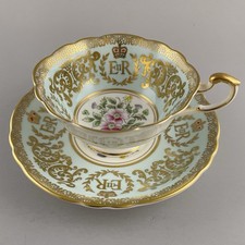 Vtg Paragon Queen Elizabeth II Coronation Tea Cup and Saucer Bone China England