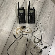 2x Motorola XTN446 walkie talkie talkies 2way 2x ear pieces. Working. No Charger