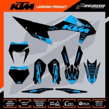 KTM MX Graphics Kit Motocross Graphics SX SXF EXC EXCF 125-500 BLOK BLK/BLU