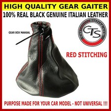 VAUXHALL OPEL CORSA C HOLDEN BARINA XC RED STITCH GEAR STICK KNOB COVER GAITER