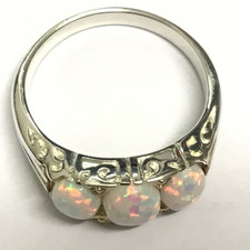 Sterling Silver Fire Opal 3