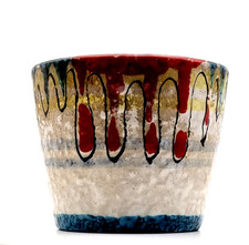 STONEWARE PLANTER VASE Lava Piccola #3394 Made In Italy C.1960 VINTAGE RARE+