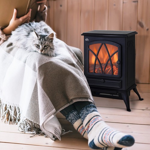 Fireplace log burning flame - burning,